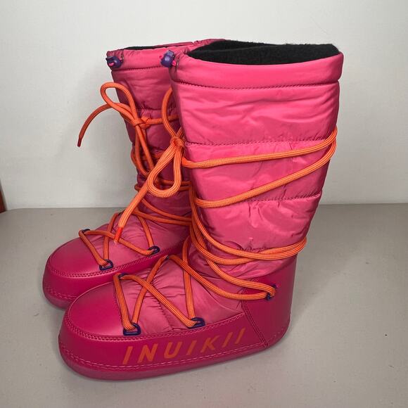 NUIKII x Free People Pink Mountain High Snow Boots Size 40/US 9 - Picture 6 of 7